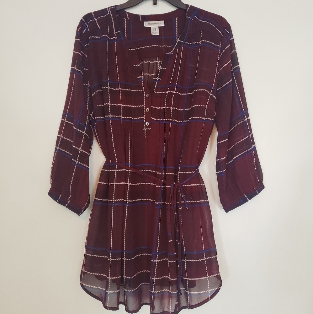 Sheer Maternity Flannel